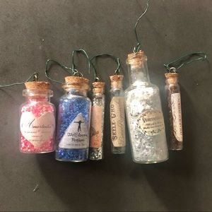 Harry Potter potion pendant/ ornament - set of 6